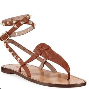 Valentino Garavani 5mm Rockstud Gladiator Sandal Sz 37